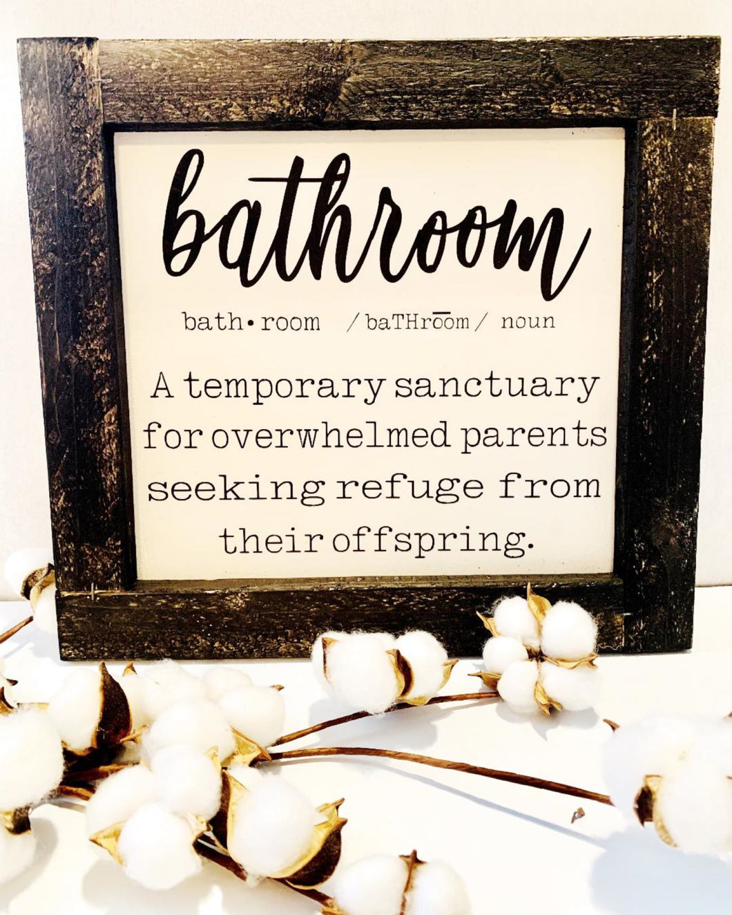 Bathroom definition sign